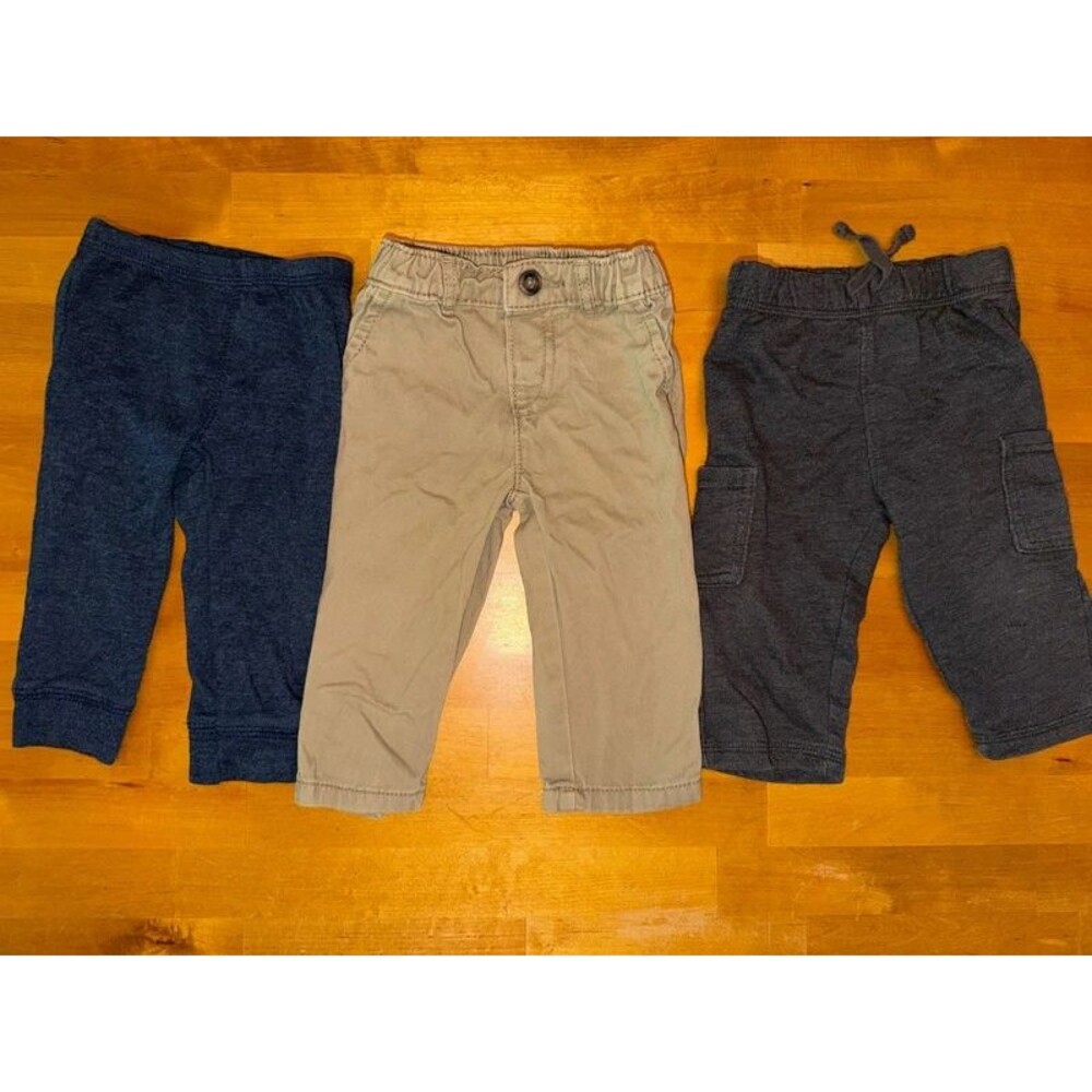 Baby Boy Pants 3 Pairs 9 Months